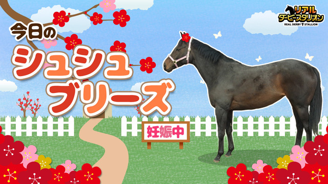 【馬房定点】今日のシュシュブリーズ　4月1日