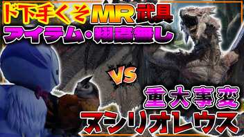 【検証】ド下手くそな奴が『アイテム・翔蟲・ヒトダマドリ無し』の"ライズの最強モンスター"でもMR武具だったら余裕じゃね？【モンスターハンターライズ：サンブレイク】重大事変ヌシリオレウス編