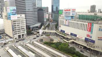 小田急百貨店新宿本館12階スカイテラスからの眺め